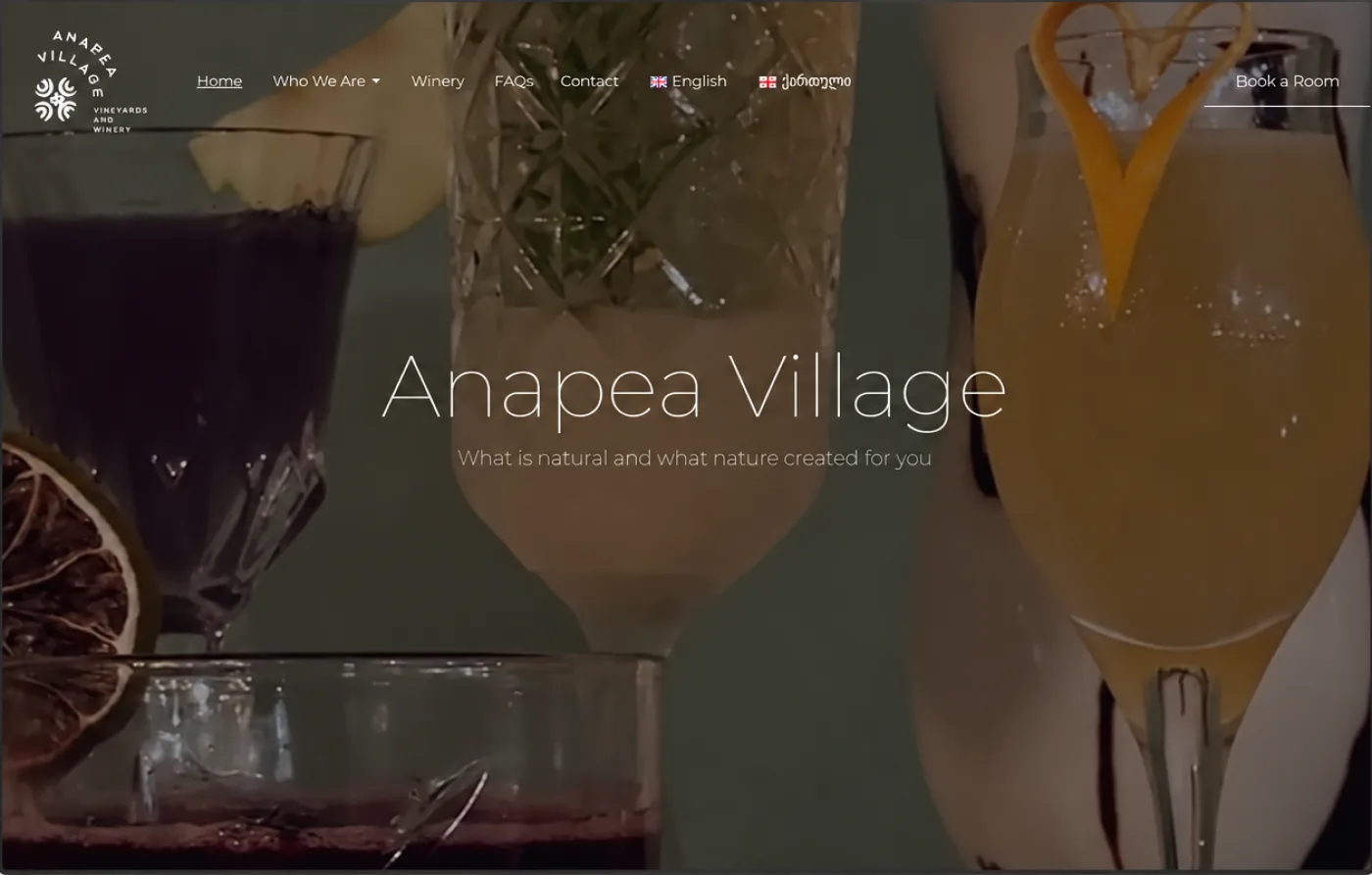 Anapea — ვებსაიტი, შექმნილი Webico-ს მიერ