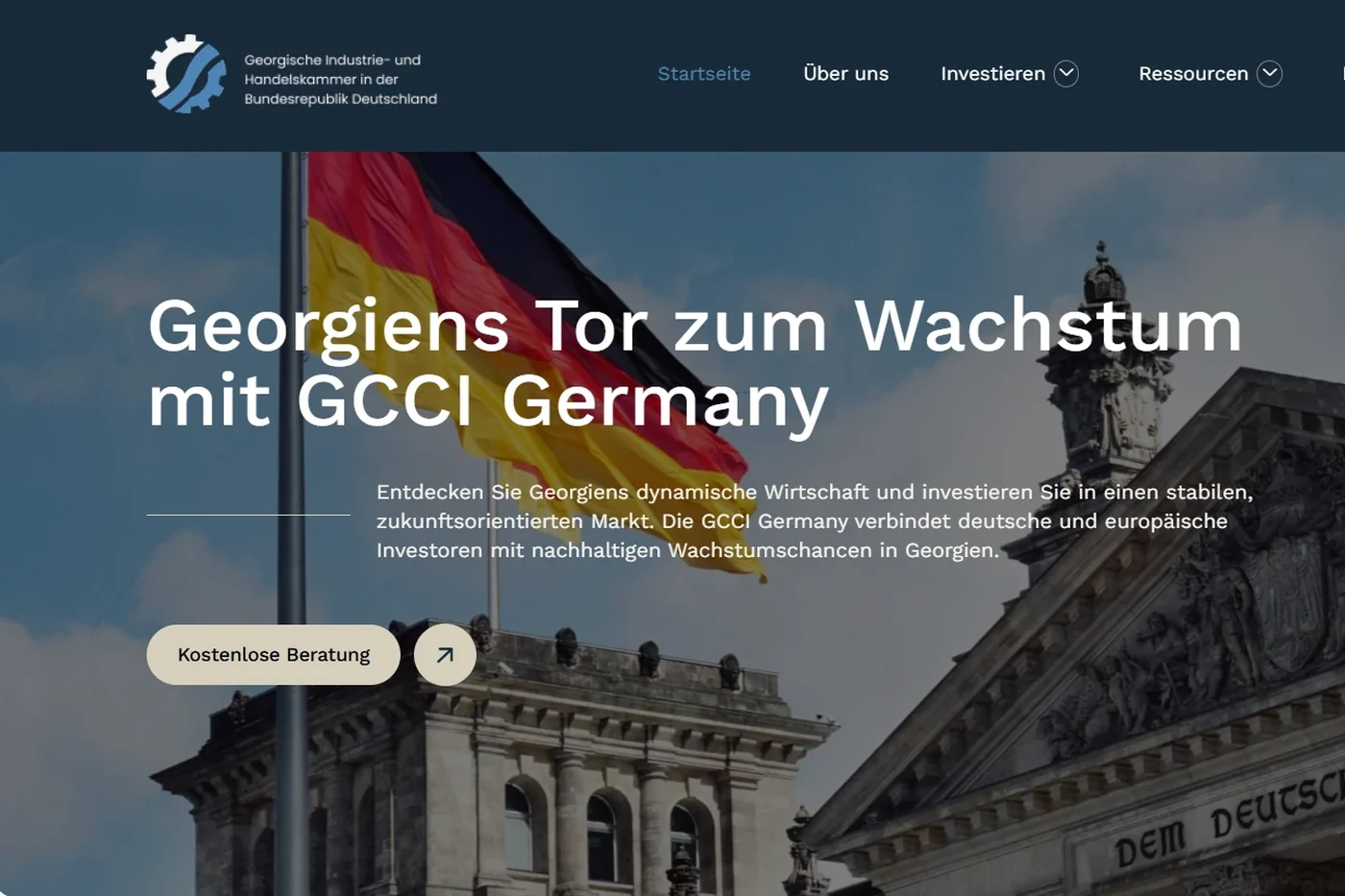 GCCI Germany — Webico-ს ნამუშევარი