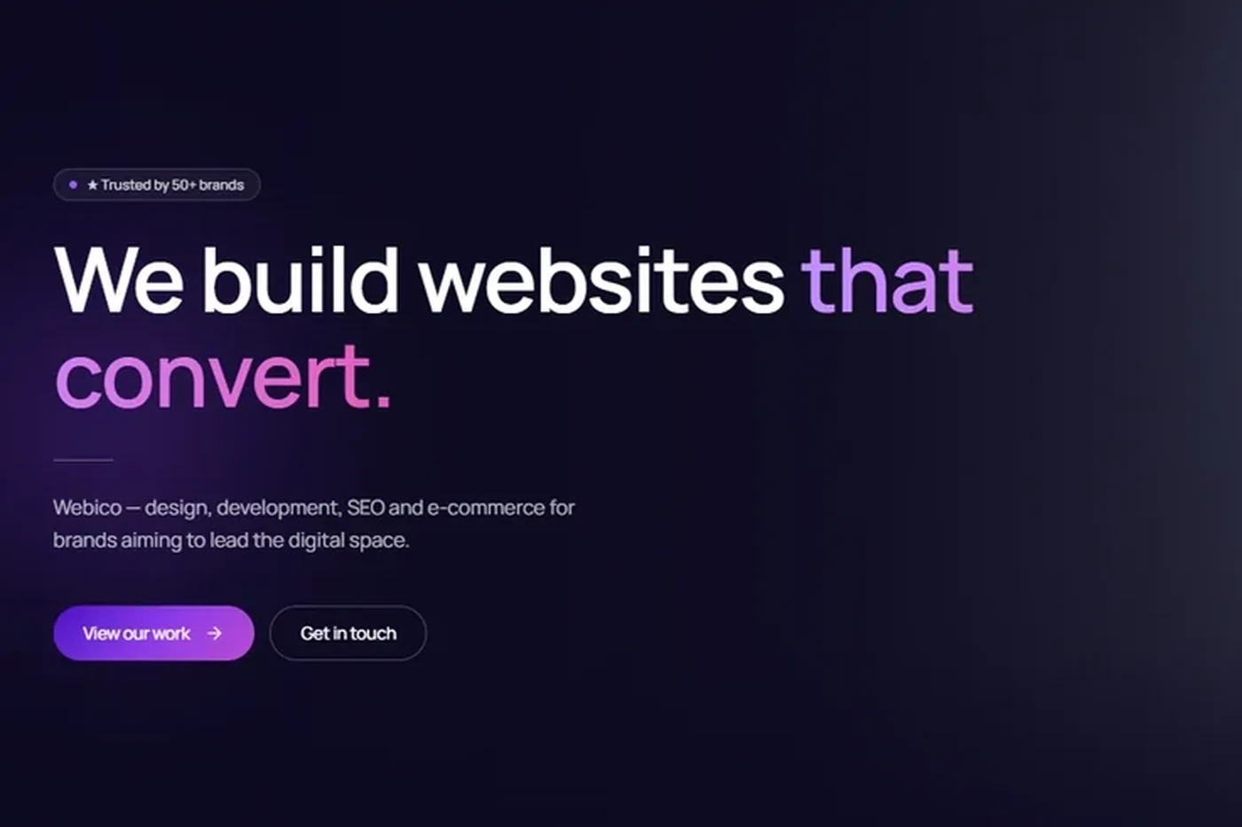 Marketing Agency — Webico-ს ნამუშევარი